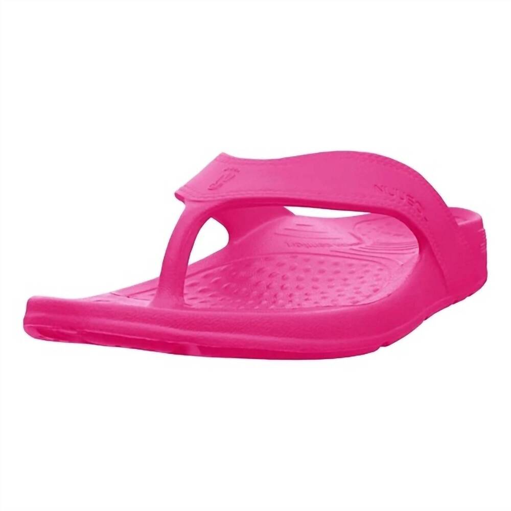 NEW NUUSOL women's cascade flip flop sandals in pinkl blossom